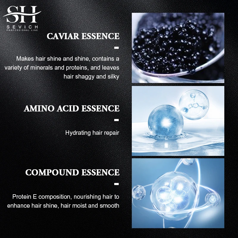 Luxury Cosmetics Caviar Hair Serum Hair Shaggy And Silky Hydrating And Repair Serum For Hair
