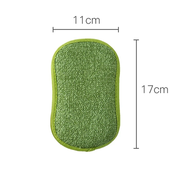 New Style Microfiber Sponge Household Kitchen Dish Wash Scrub Shine Cleaning Pads