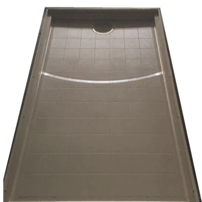 Wooden House Use Plastic Cheap Corner Abs Low Abs/acrylic Tray With Ss Grate Bathroom Floor Shower Base