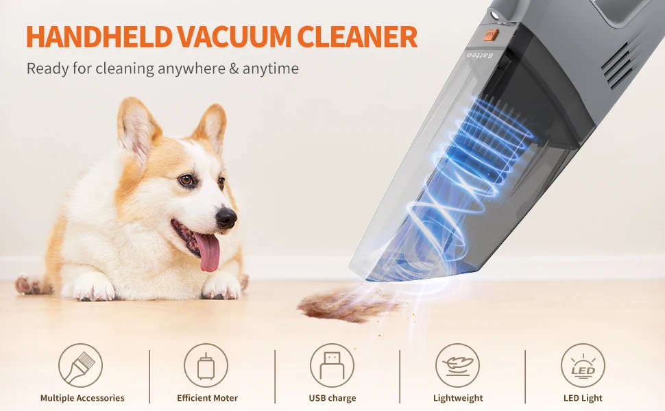 Car Mounted Vacuum Cleaners Cordless Handheld Wireless Portable High Power Aspirateur Voiture For Car Cleaning Wash