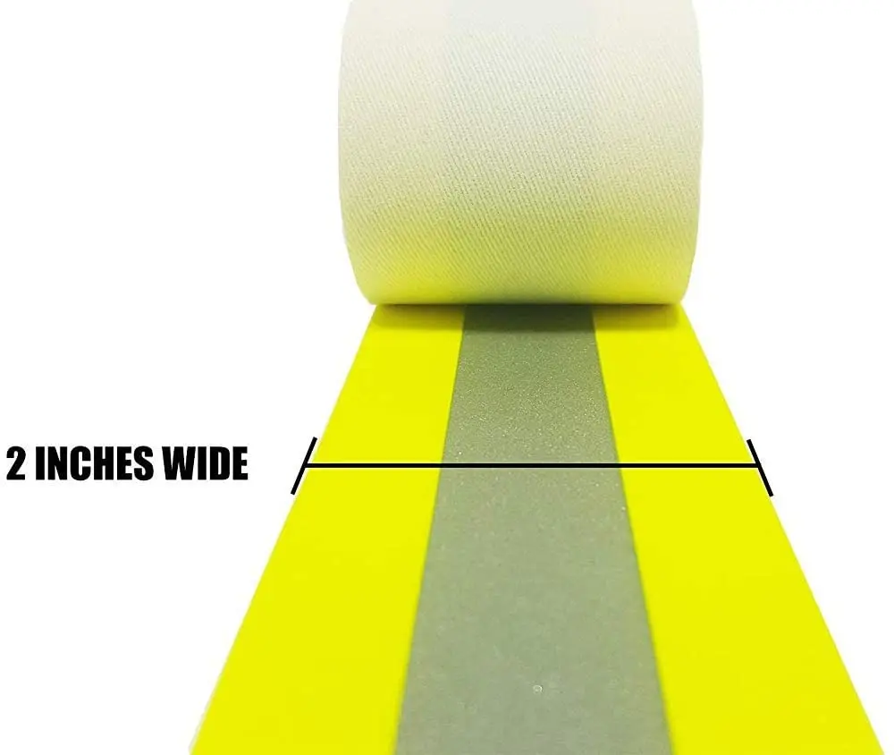 Sewing On 30 cycles Industrial Wash  Cotton Fabric Materials Flame Fire Resistant Reflective Tape  For Clothing
