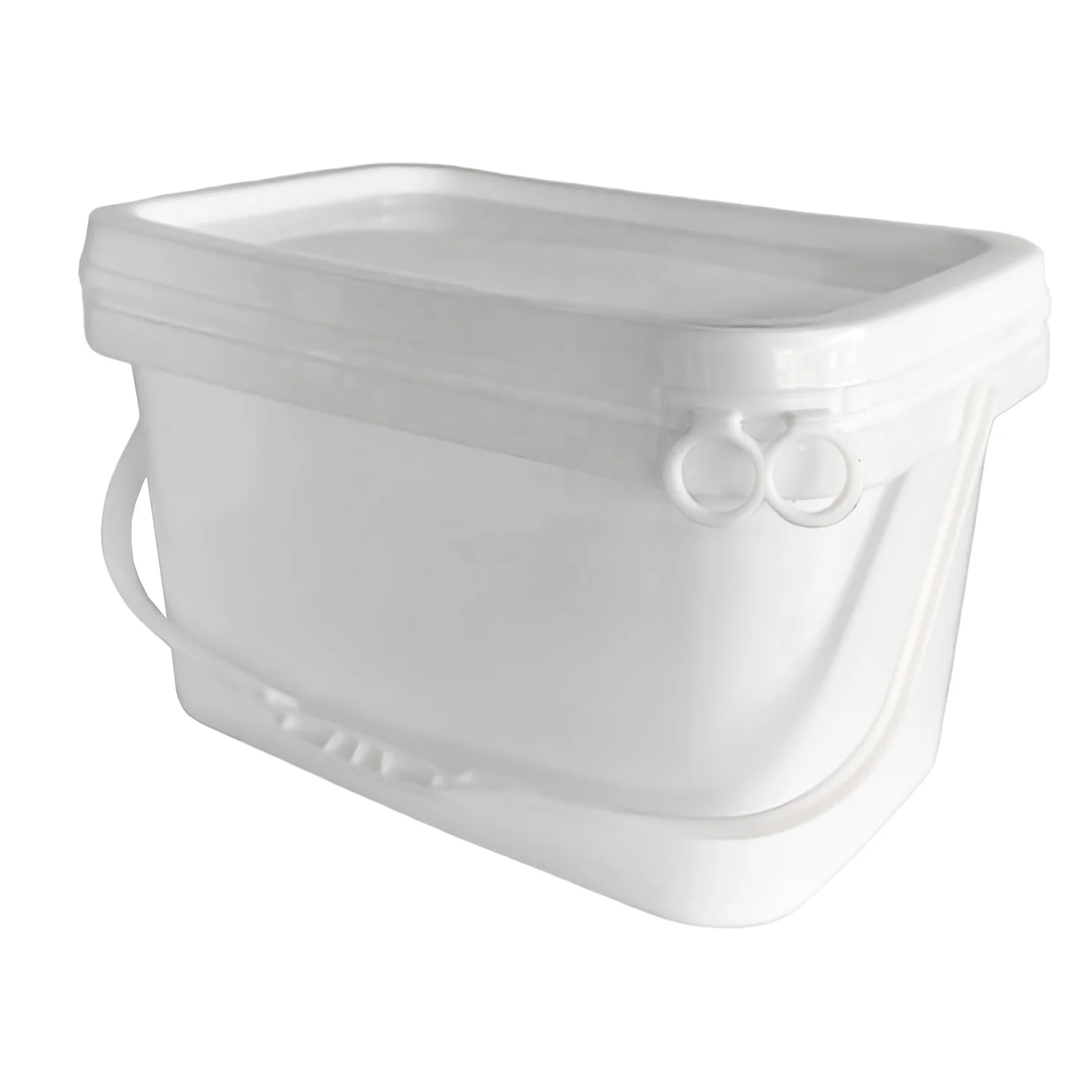 hot sale 5 quart bucket plastic 5 litre square white plastic popcorn bucket