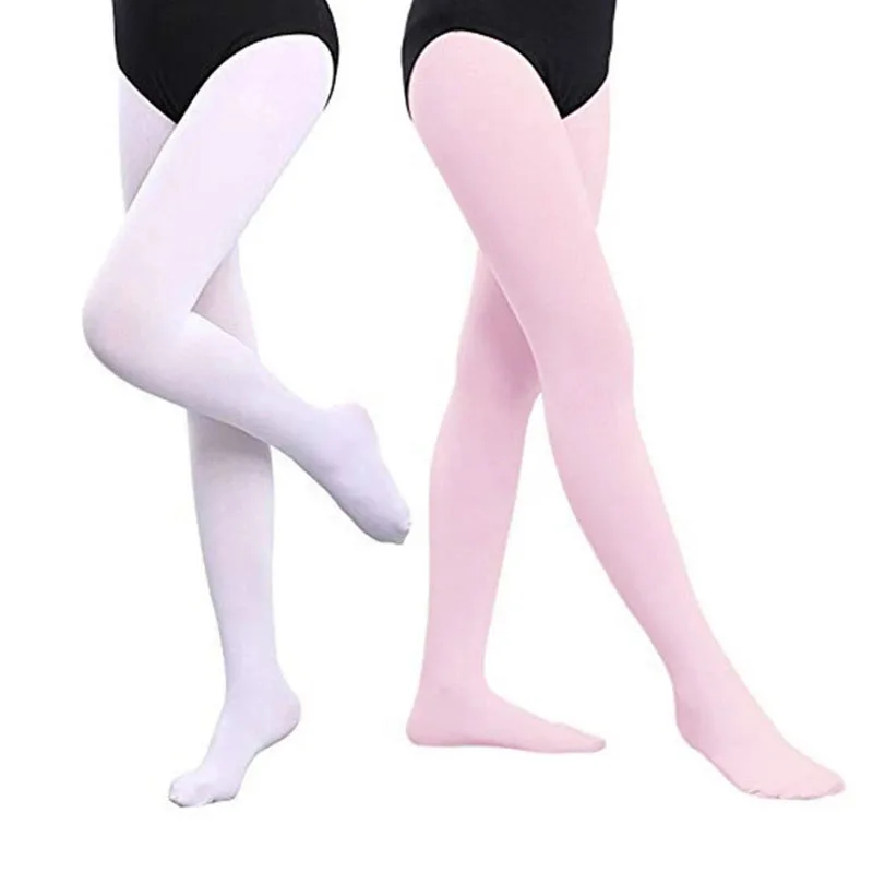 Hot Sale Wholesale Cheapest Nylon Girl Kids Pink Ballet Convertible Dance Tights