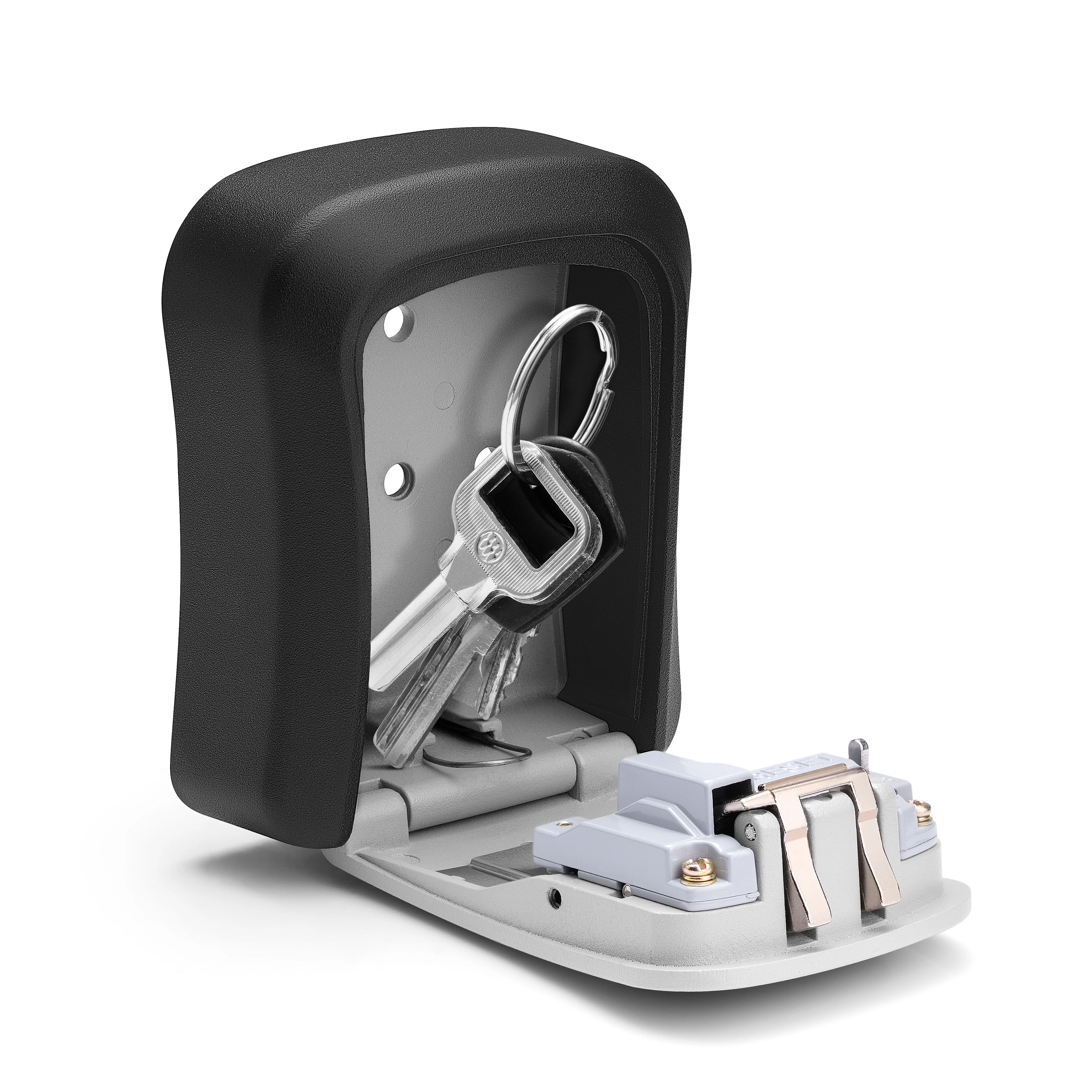 wall mounted combination lock key storage box outdoor waterproof 4 digital password key safe lock box