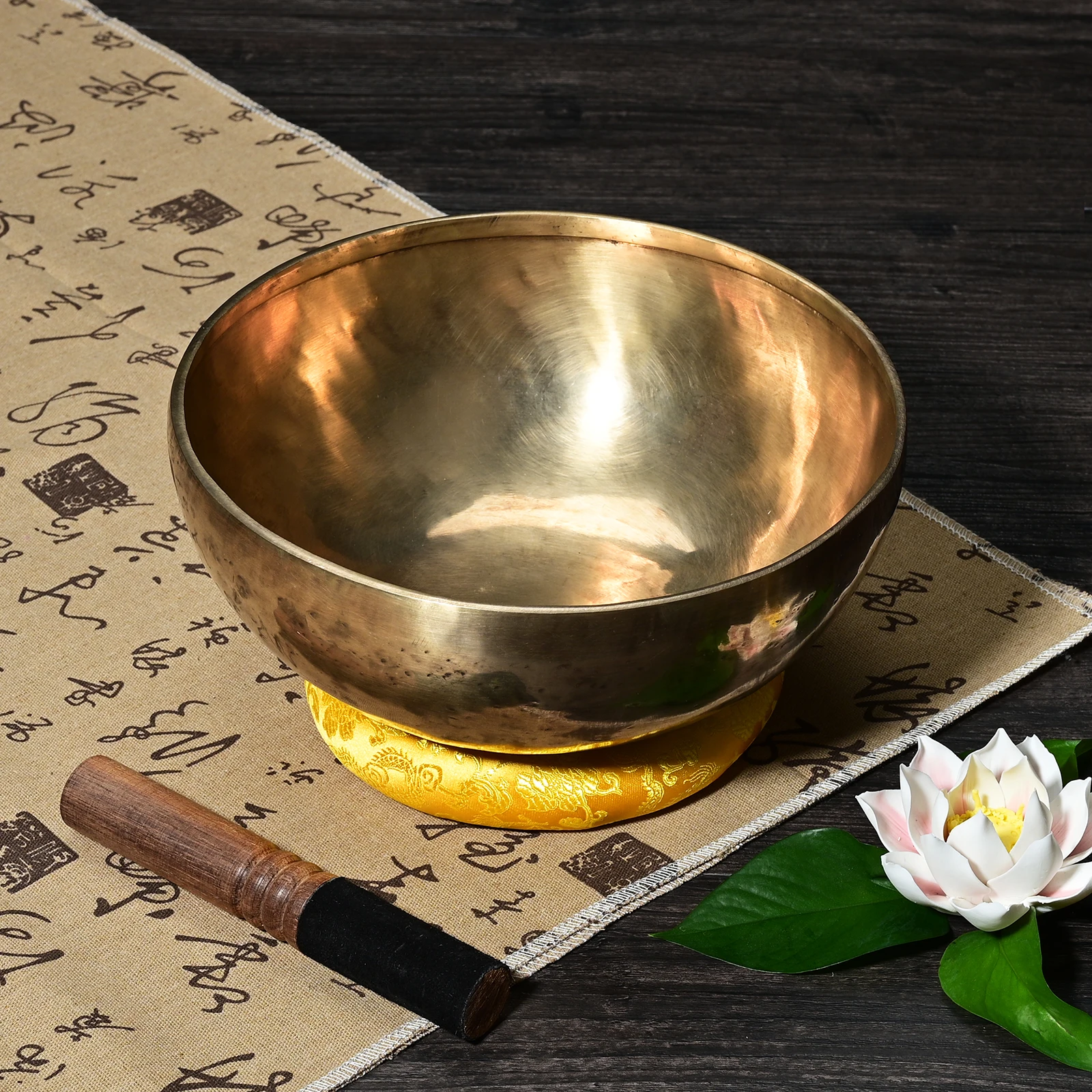 SUCCESS Antique Handmade Tibetan Singing Bowl Brass with Cushion Wholesaler Bol Tibtain Resonant Singing Bowl for Buddhism