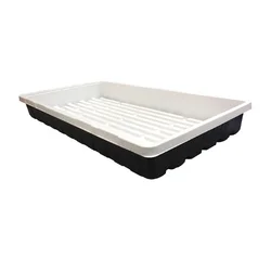 Black White 4x8 Abs Plastic Drain Flood Grow Trays Growing System Hydroponic Ebb And Flow Table