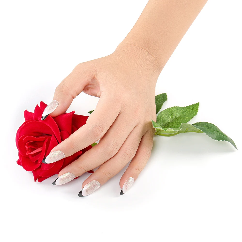 2021 Trendy Matte coffin nude color false press on nails ABS nail tip 24 pcs artificial fingernails