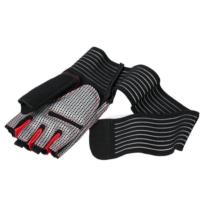 All Gym design Weightlifting leather gloves Customize Stylish weightlifting gloves with wrist support