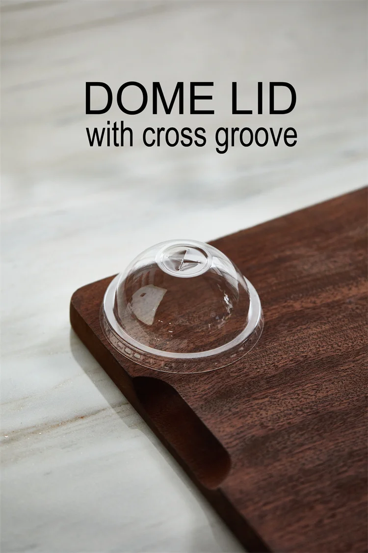 Logo Customized PET PE PP Disposable 16oz 500ml Bubble Tea used  with flat or U shape Transparent Plastic Cup