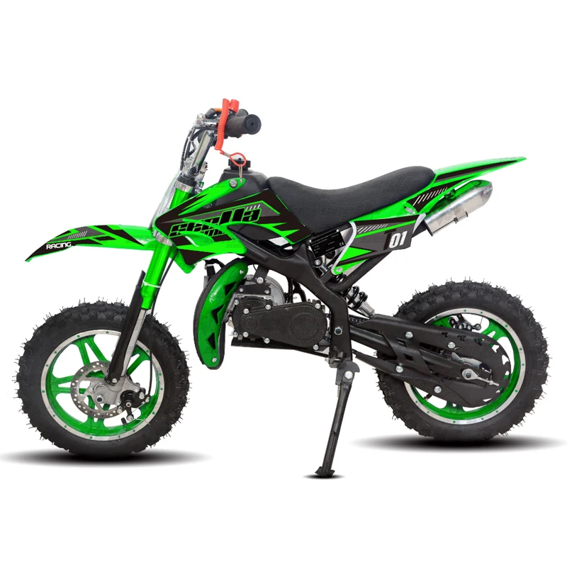 Новый желтый 50cc крест мото 2 тактный старт полностью автоматический питбайк детский внедорожник Кросс Мотоцикл T01 с CE