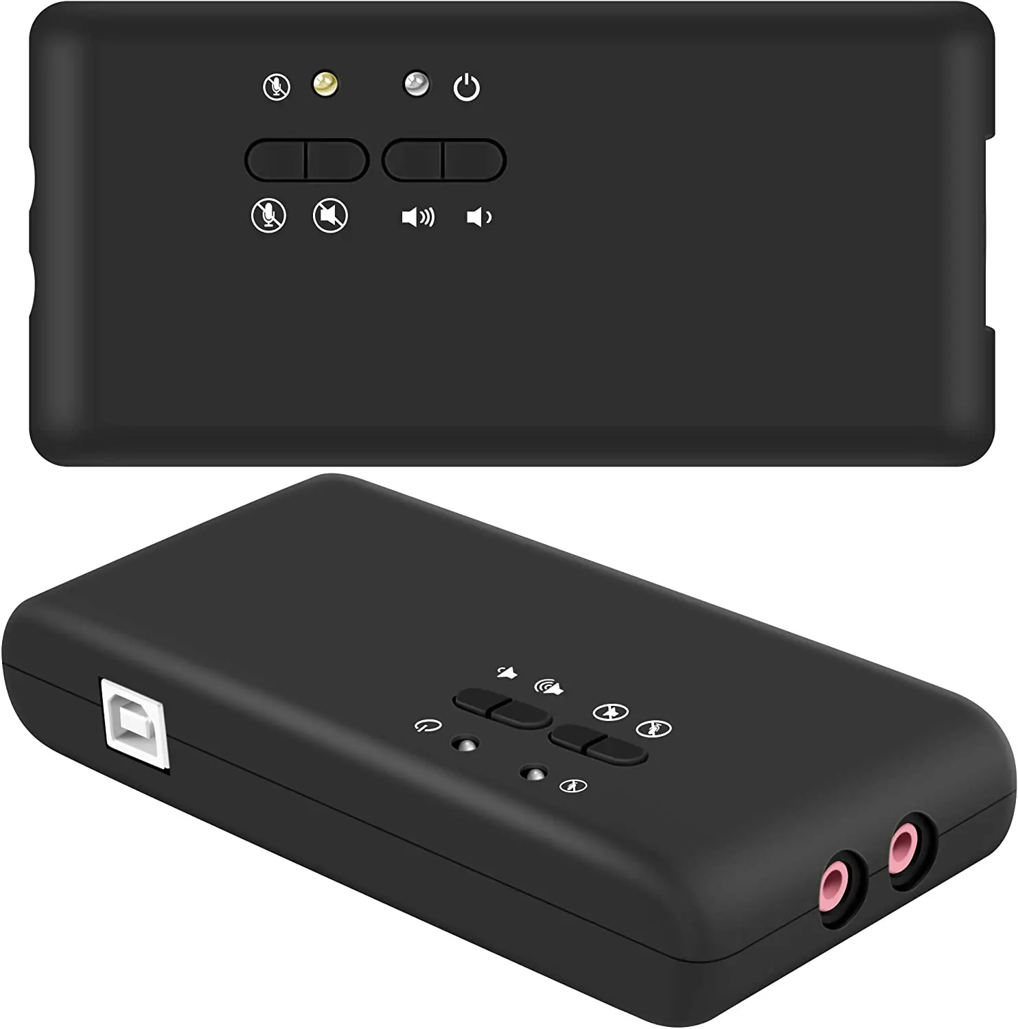 USB 7.1 External Sound Card (8-Channel) - 7.1 Channel USB Soundbox - Dynamic 3D Surround Sound