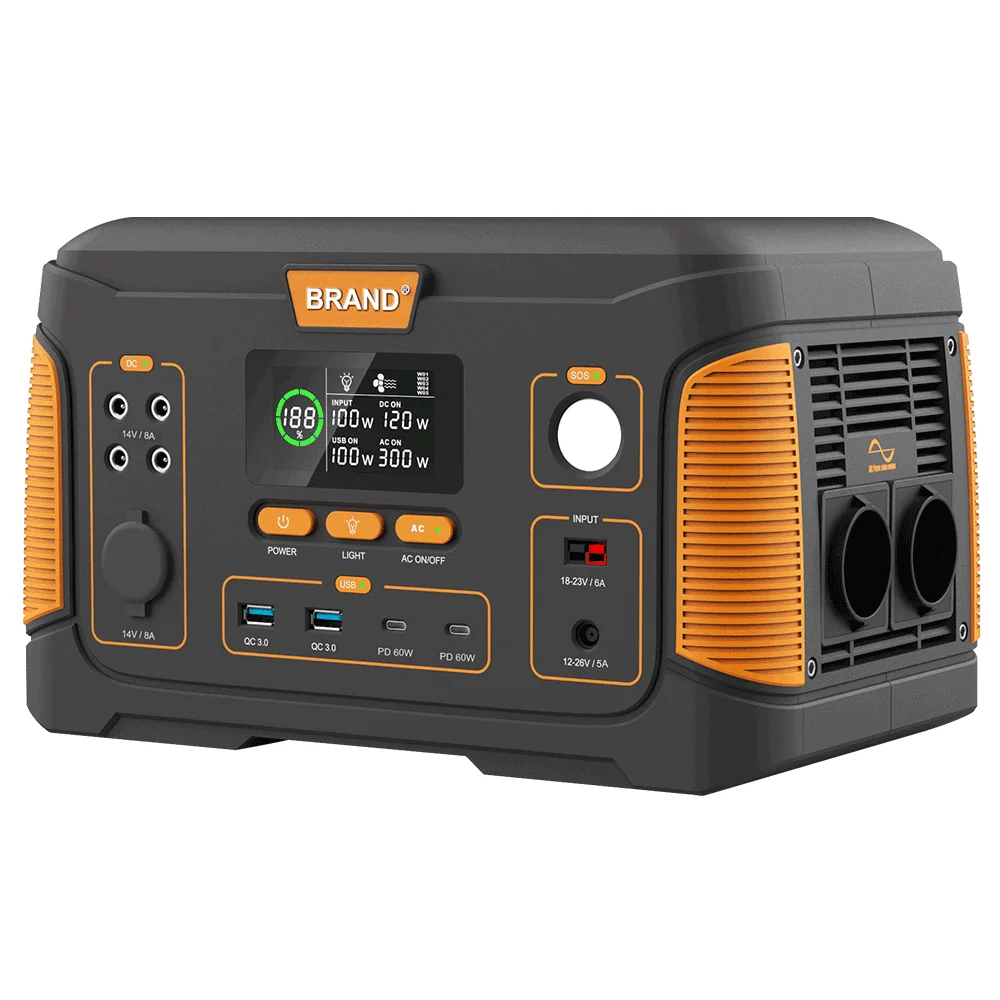 Solar Power Station 1000W 1KW Portable 18650 Lithium Battery Power Bank