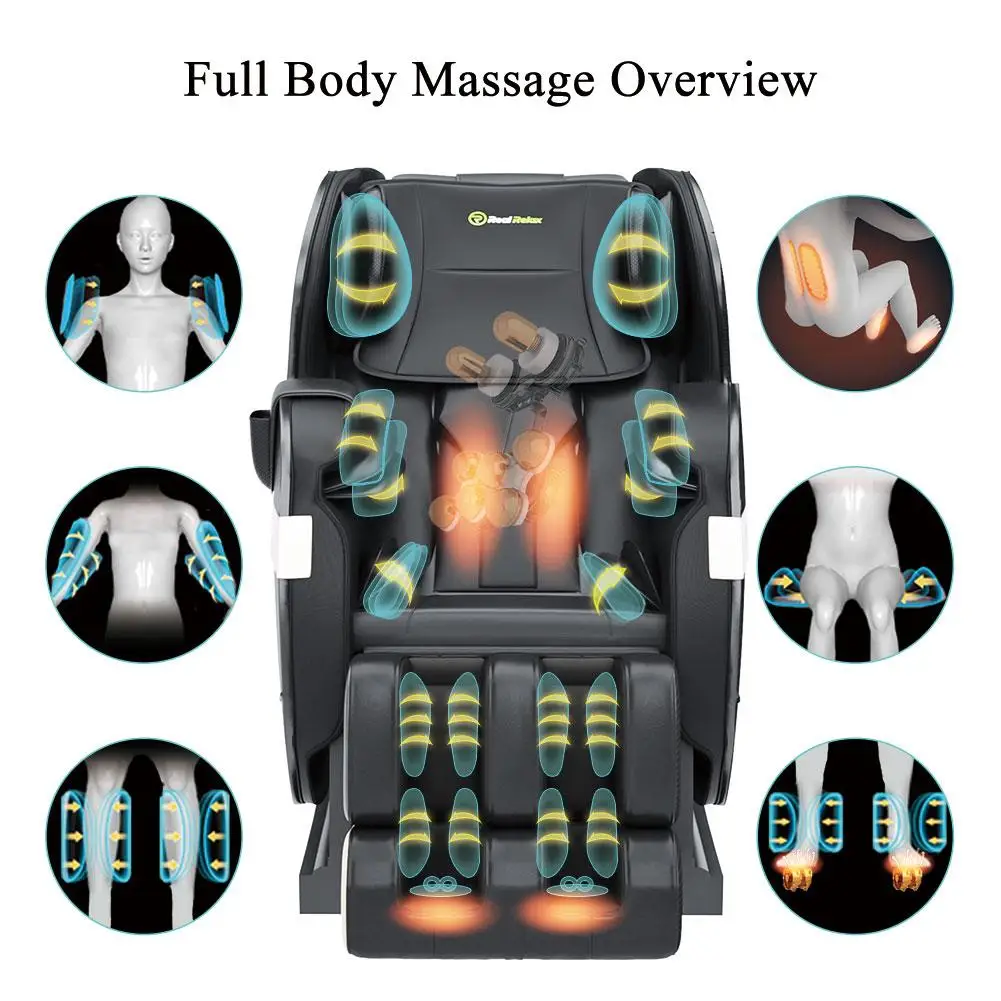 Warehouse in USA Real Relax Favor-03 Wholesale Luxury Electric Shiatsu Home Sofa Massage Chair