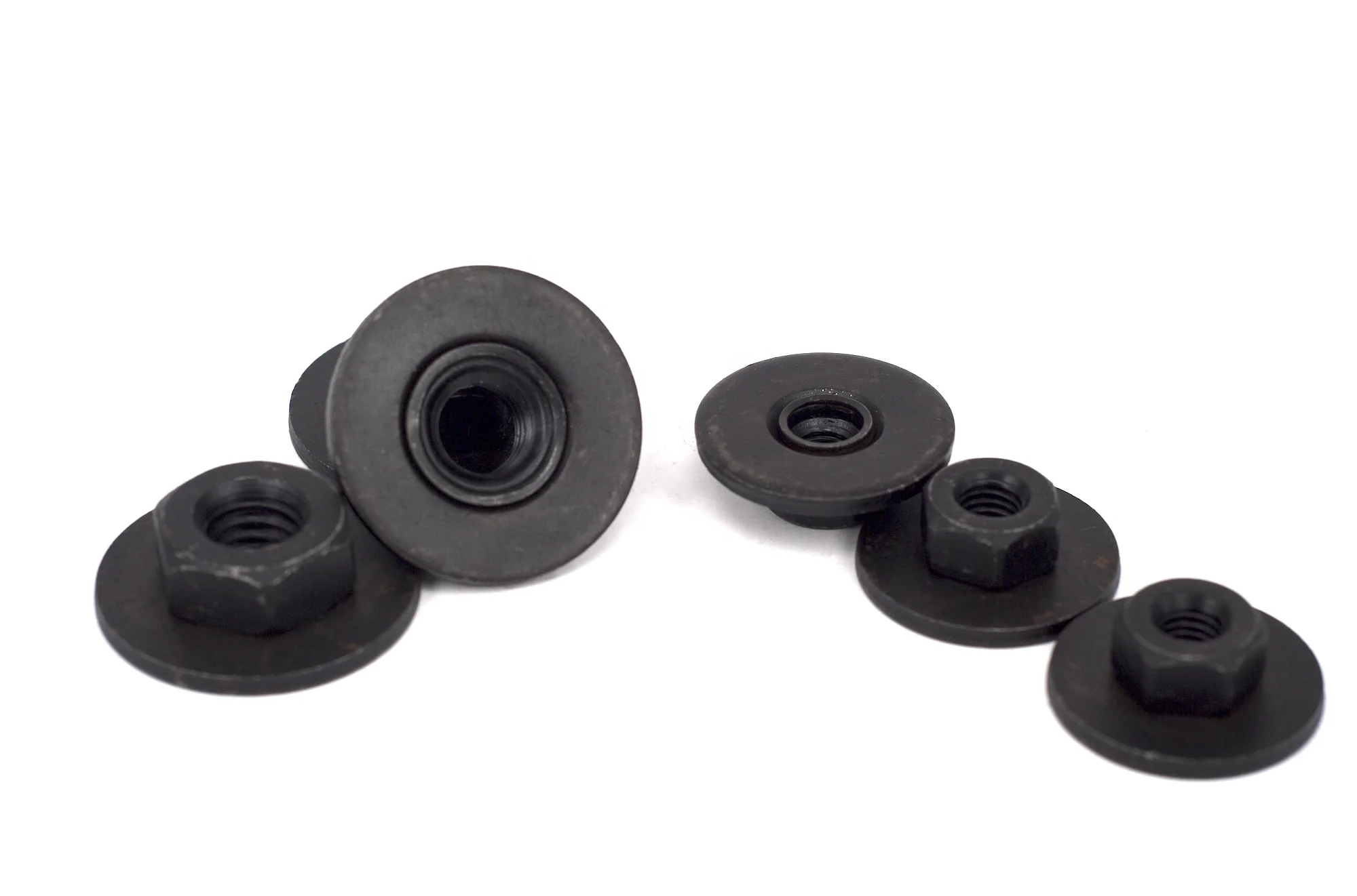 M8-1.25 two pieces hex nut with spinning washer Comby nut Bumper Cover Nut