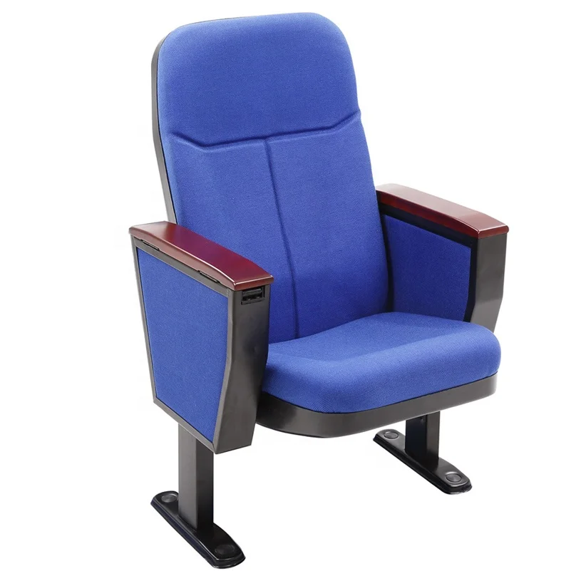 Standard Size Auditorium Seats Desk for Sale Movie Theater Chair Soft Fabric Cushion Best Price Cinema Chair Parts Furniture