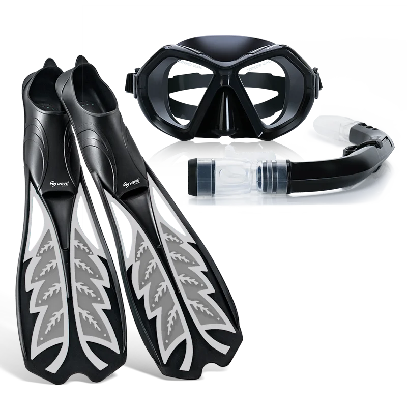 Wholesale adult silicone snorkel mask set professional scuba diving equipment