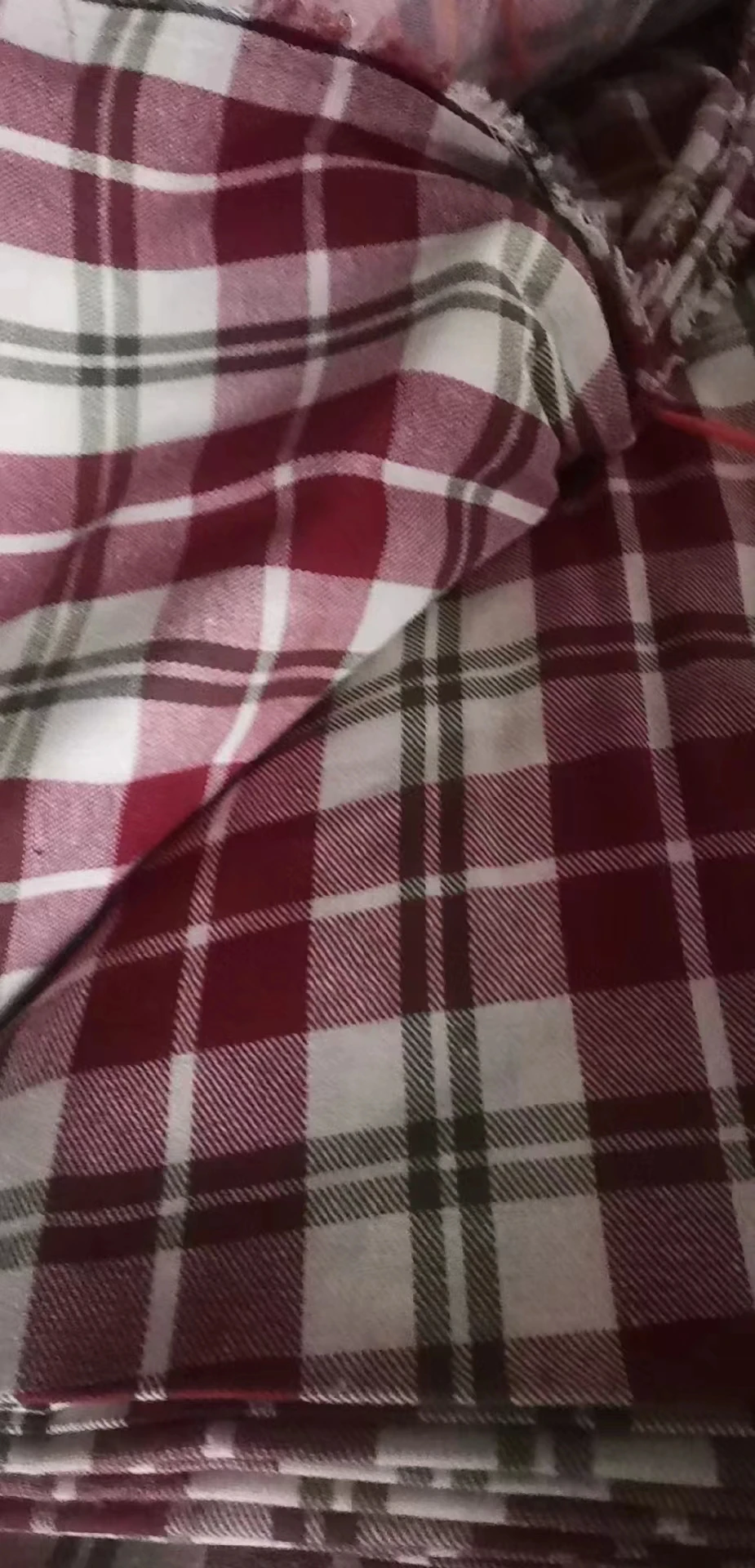 Winter Warm Yarn Dyed Breathable Single-Brushed 100% Cotton  Lattice Printed Flannel Fabric