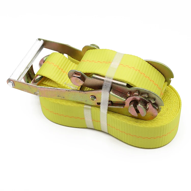 Factory Direct Ratchet Universal Tie Down Strap High Quality Green Ratchet Strap With Double J Hook