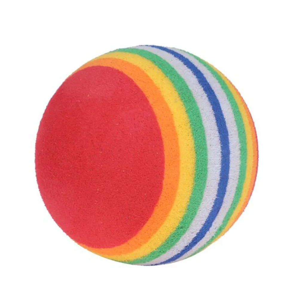 Foam Rainbow Balls Indoor Training  Practice Eva Sponge Foam Balls Swing Training Aids Golfing Golf Ball