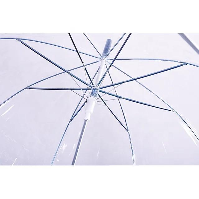 Promotion Apllo Dome Shape POE PVC Straight Transparent Umbrella