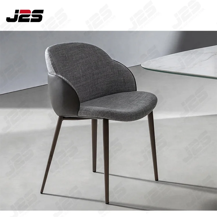 Винтажный обеденный стул из массива дерева с кожей и металлом используемый для дома гостиной столовой или кафе художественного досуга