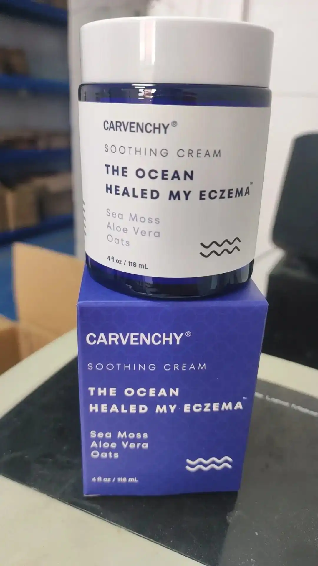 Wholesale All Natural Eczema & Psoriasis Treatment Soothing Cream Hydrating With Sea Moss Aloe oats skincare Fragrance Free