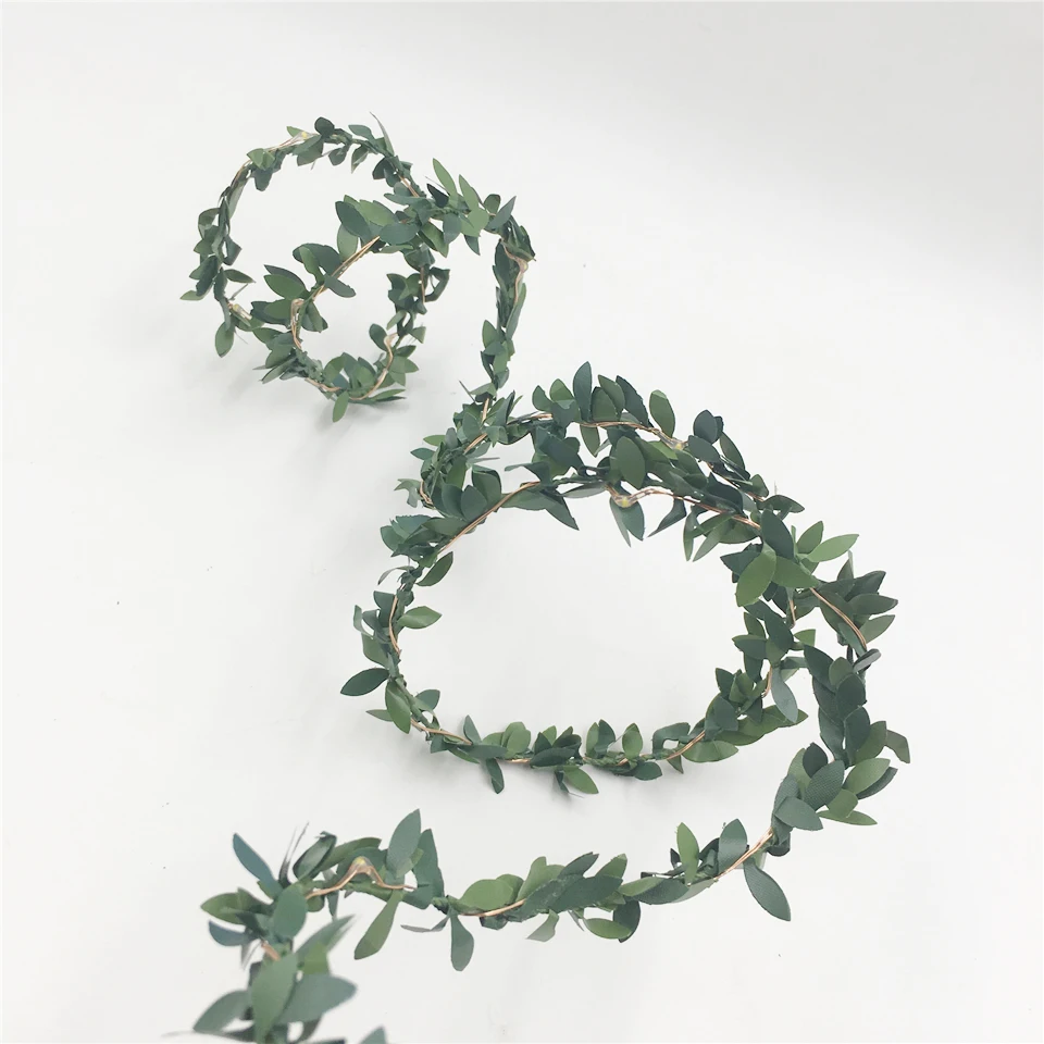 2 Meters Leaf Garland Holiday Lamp Battery Powered LED Fairy String Lights For Christmas Wedding Party