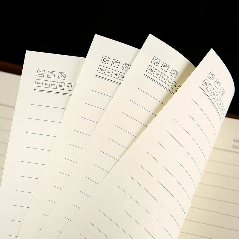 New Style B5 Notebook Wholesale Custom Logo Pu Leather Notepad Cover 6 Ring Loose Leaf Refillable Notebook With Leather Buckles