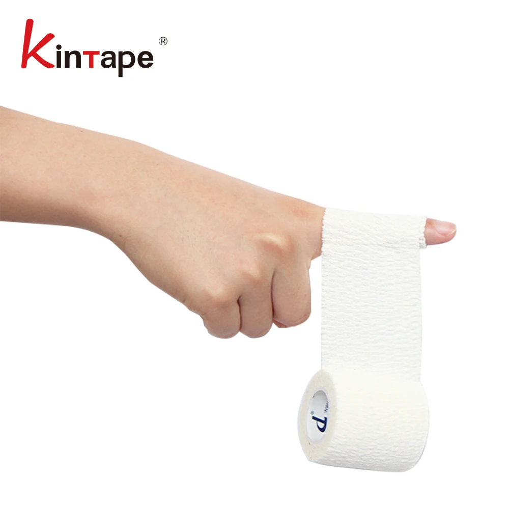 5cmx4.5m OEM Hot Melt Glue Vet Wrap Stretch Bandage For Sports Protection And Orthopedic Fix -Thumb Tape