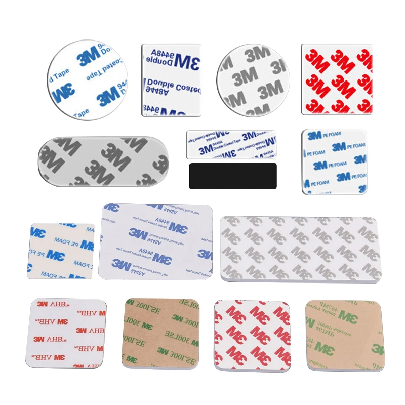 Free Sample Custom Sticker Foam Tape Round Squares Circle Waterproof Double Sided Die Cut EVA Foam Pad 3m Tape