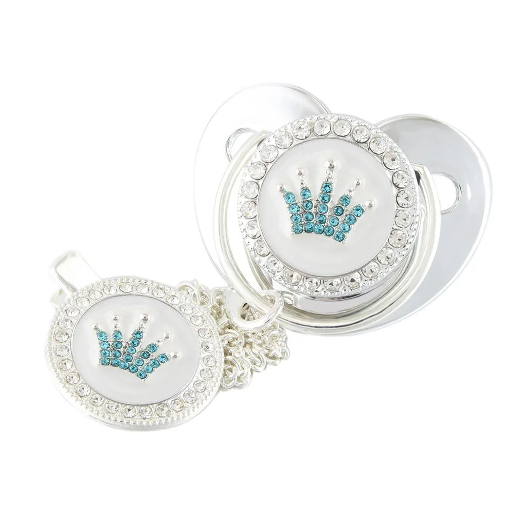 Factory Hot Selling Food Grade Silicone Baby Pacifier Suitable For 0-18 Month Old Baby Bling Customized Pacifier