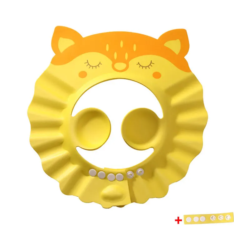 2021 hot sale wholesale EVA Baby shampoo cap waterproof ear protectors bathing  hats for children