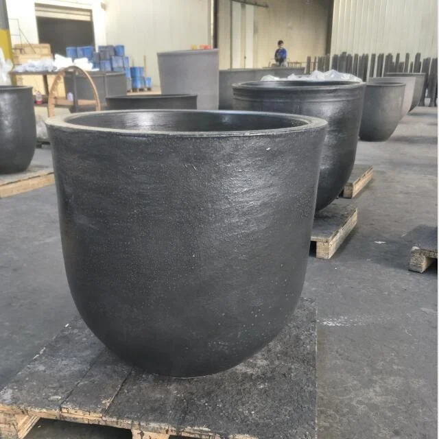 Chinese crucible supplier silicon carbide graphite crucible for melting metal