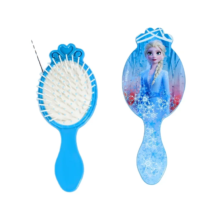 Новое поступление, Мягкая зубная щетка небольшого размера для массажа, уход за ребенком, детская пластиковая щетка для волос принцессы