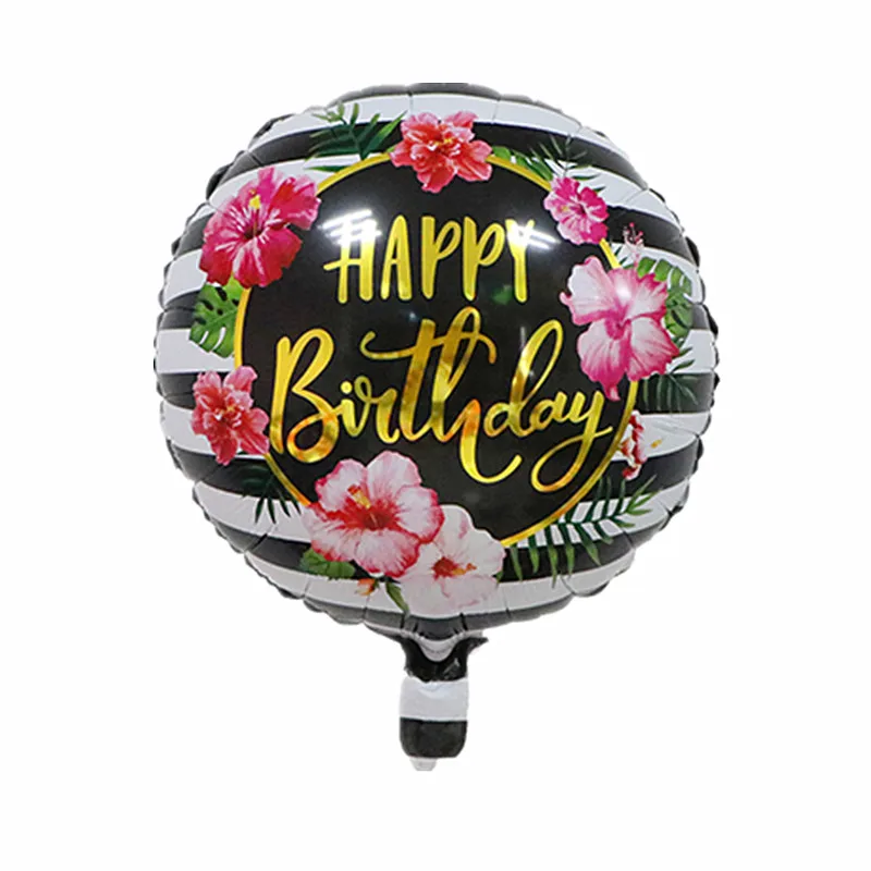 Wholesale 18 inch happy birthday custom printing party foil helium globos balloon