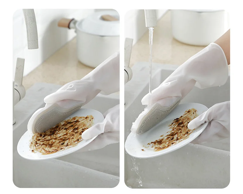 Silicone Kitchen Magic Brush Cleaning Tool Dishwashing Household Multi-purpose Washing Cleaning Scrubbing Tool