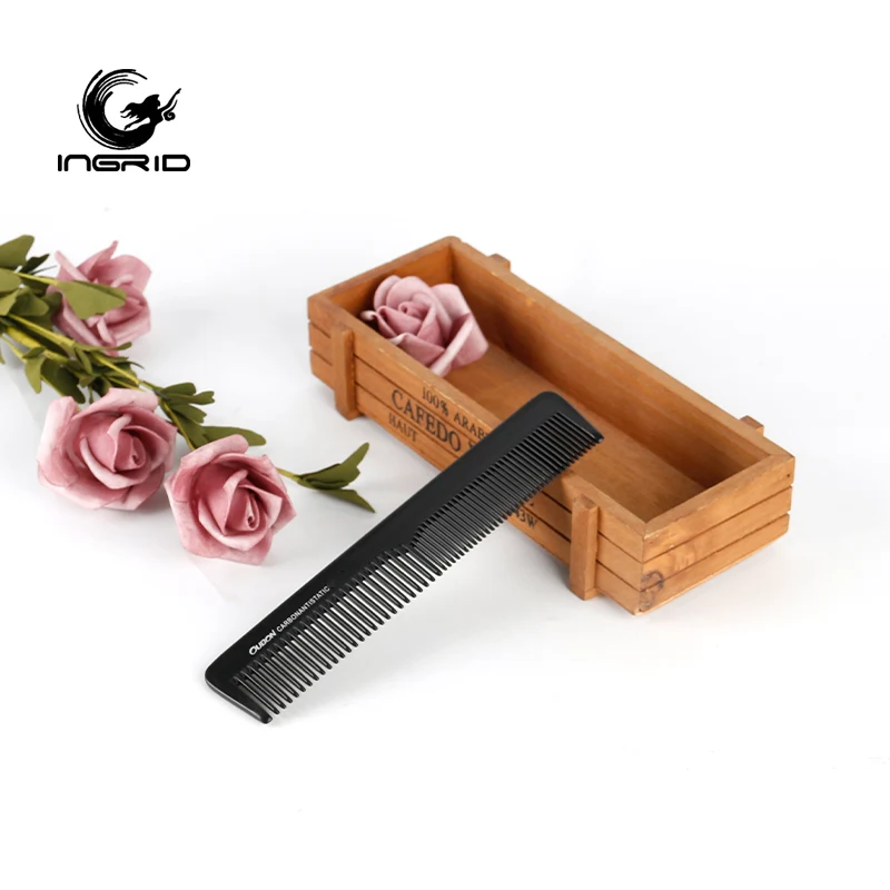 Beauty Salon Pro Hairdressing Heat Resistance Comb Brush Anti Static Hair Comb Carbon Fiber Comb