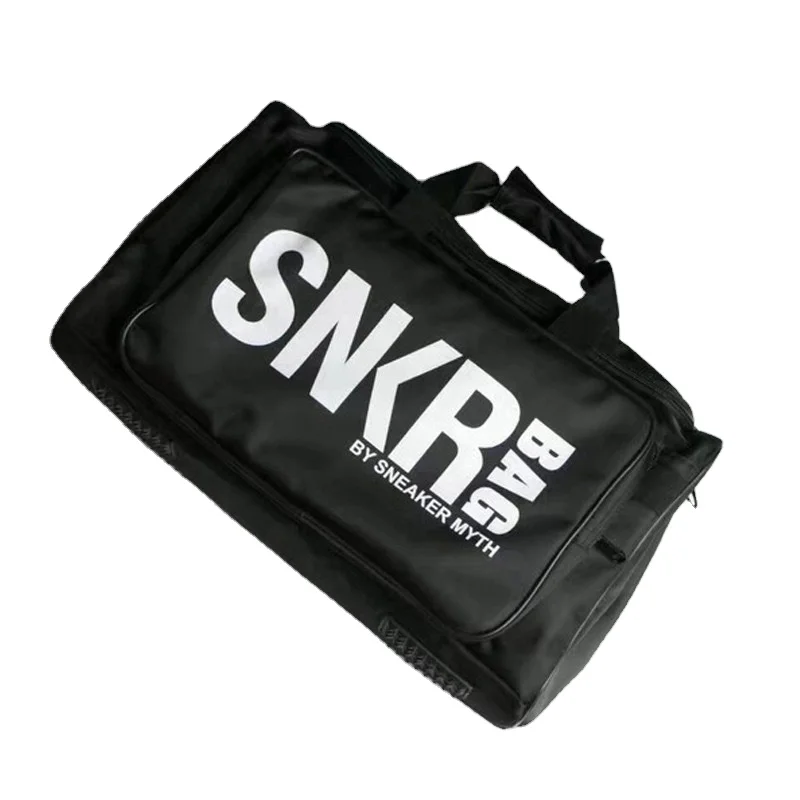 Custom men travel duffle gym bags sneaker bag with shoe compartment