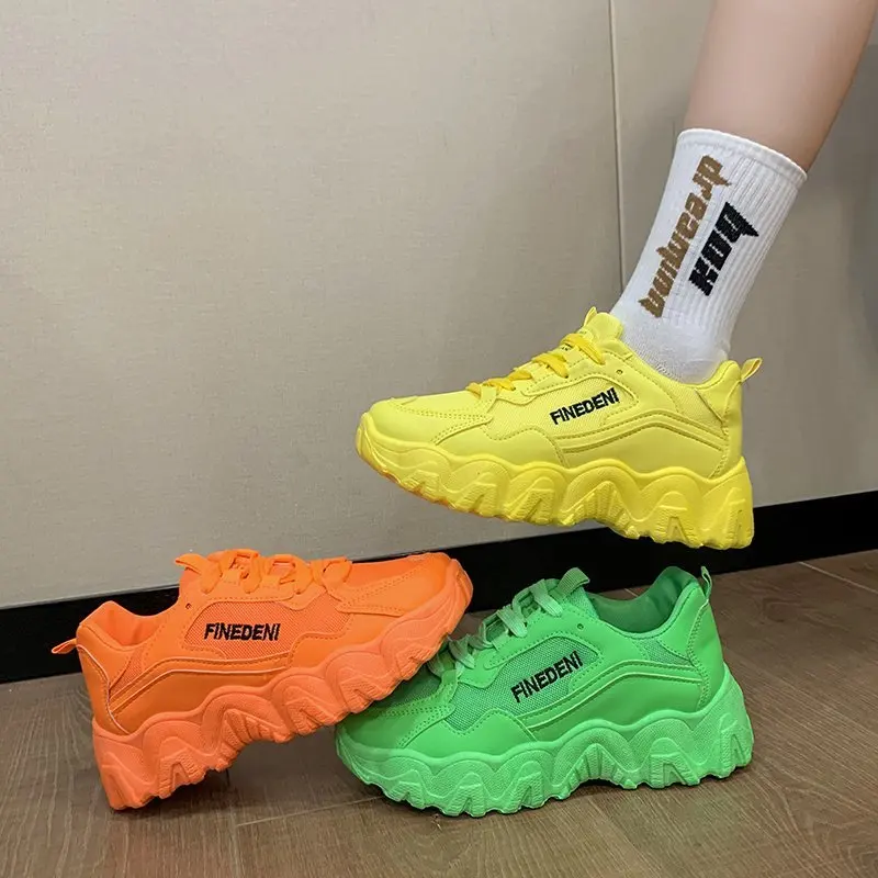 
New Designer Korean Platform Sneakers Casual Shoes Women 2020 Fashion Spring Autumn Tennis Female Woman Footwear Basket Femme 
