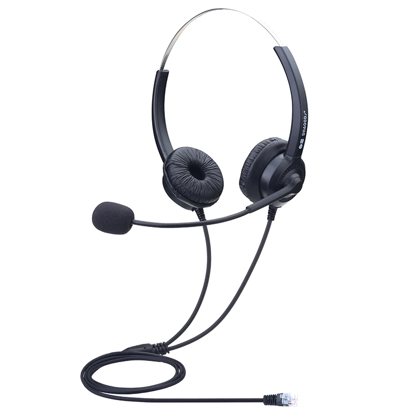 
Dh600d call center rj09 plug in phone use customer service center headset headset 