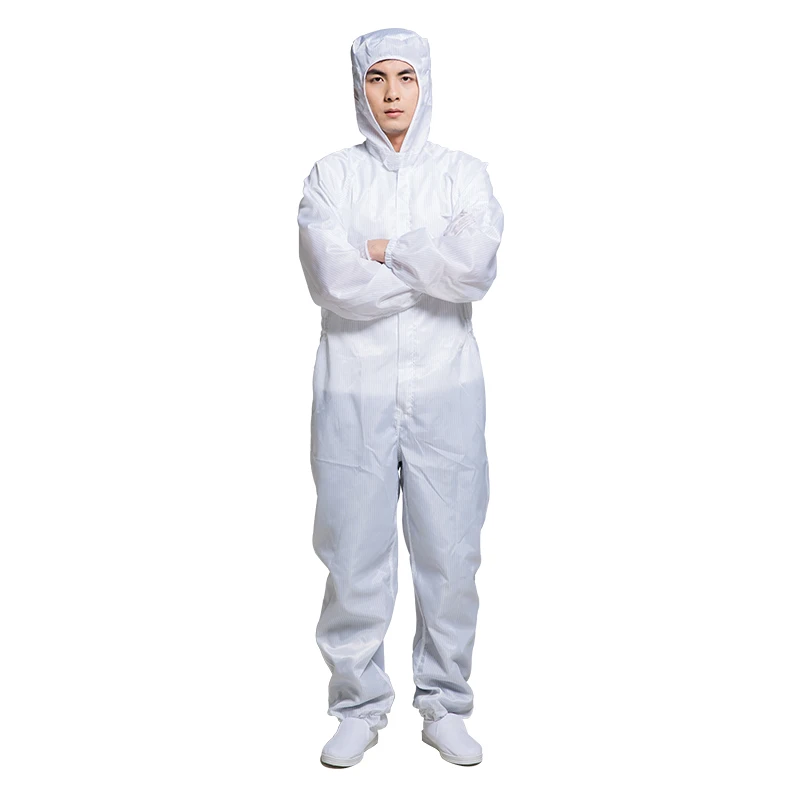 Antistatic hooded clean clothing ESD work clothes clean room unisex