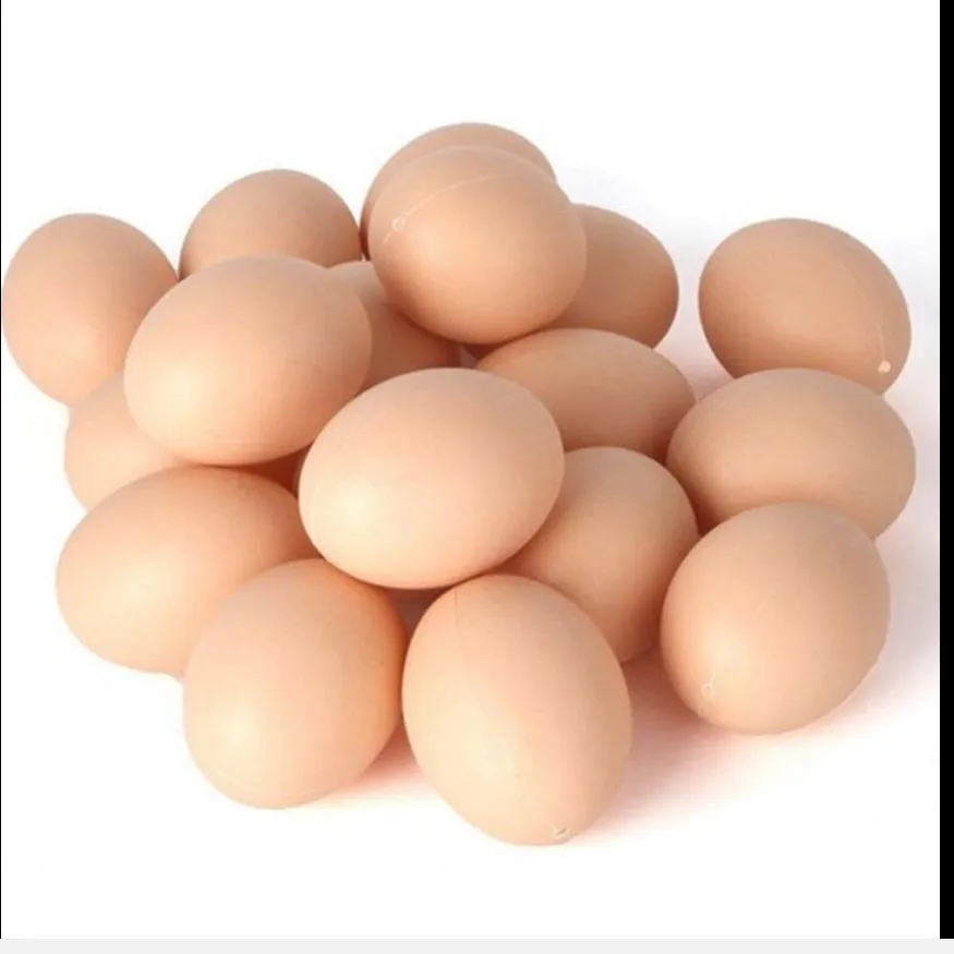 Artificial Chicken Dummy  Fake Eggs Flesh color for Easter Egg Painting DIY Home Decor