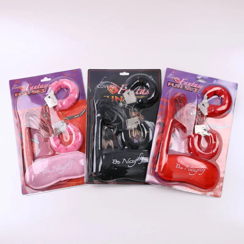 Sexy mask Dice Set Blindfolded Flirting Feathers Stick Plush Sex Handcuffs Paddle Whip for Adult Game
