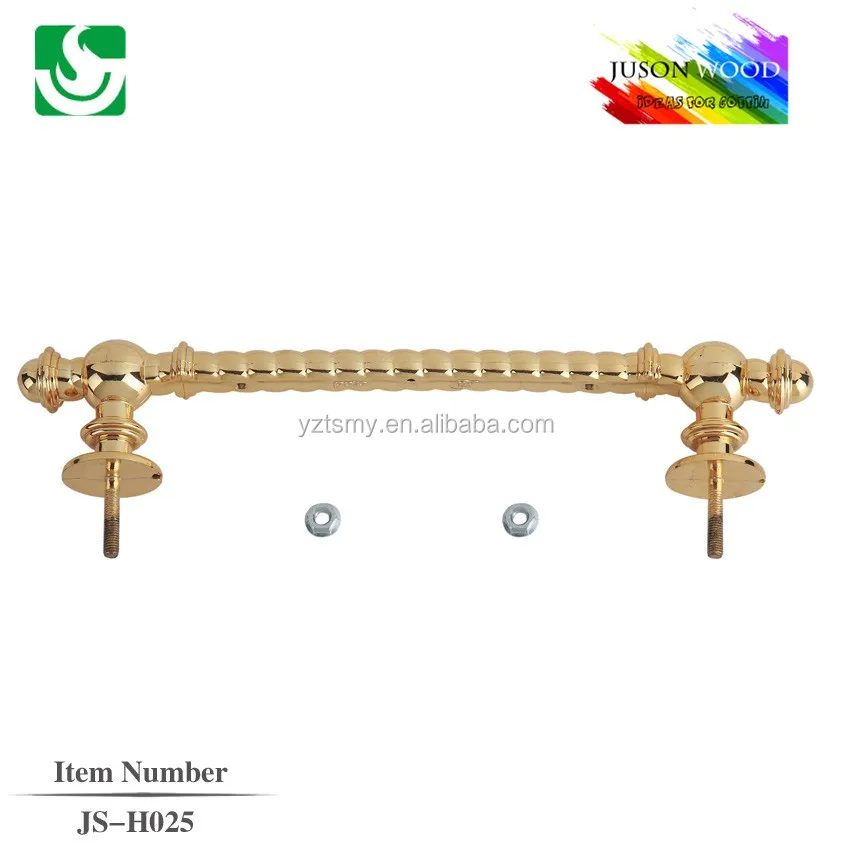 JS-H9009 European Style Adult Cremation Coffin Accessories with Metal Handle Zinc & Plastic Material