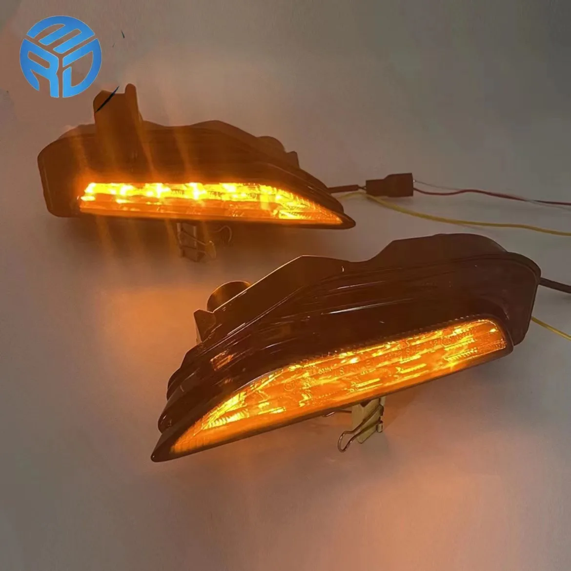 MRD LED Sequential Daytime Running Light with running yellow turn signal For Infiniti Q50 2014-2021 Front bumper sequential