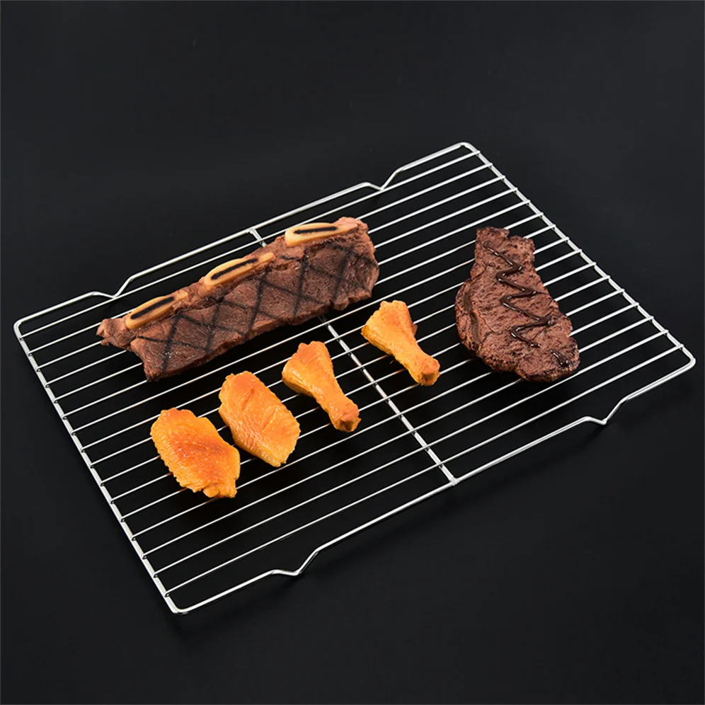 Non-stick Net Round Wire Mesh Bbq Fish Grill Stainless Steel For Roasting Meat
