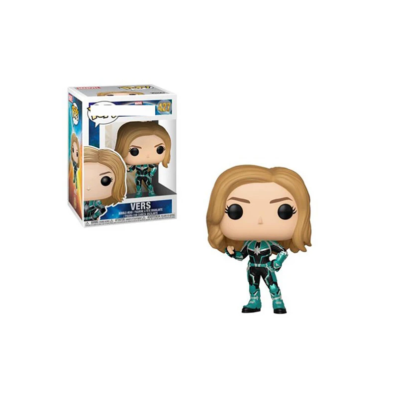 FUNKO POP Movie Captain Vers Green Armor Hero Collection Model Toy PVC Action Figure Toys For Children Gifts