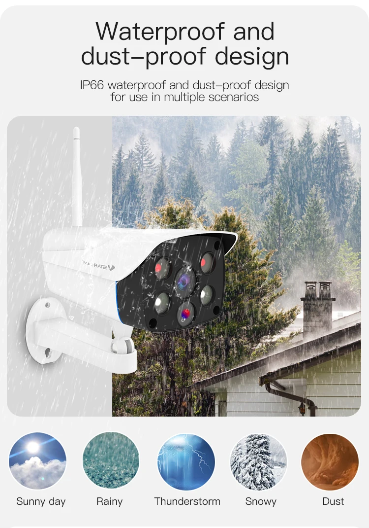 4MP CS52Q Outdoor waterproof secure WIFI network surveillance camera