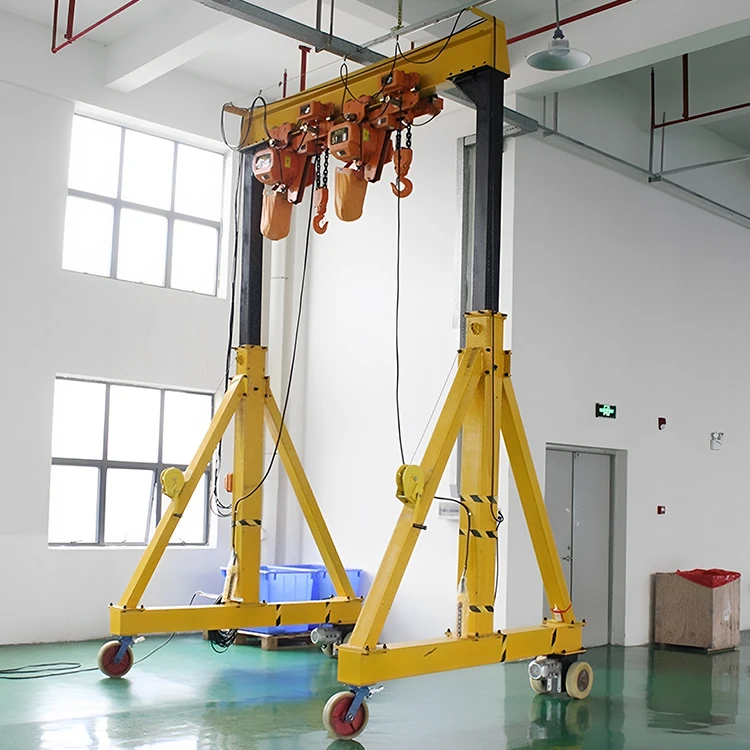 Mobile Portable Gantry Crane Price Single Girder Gantry Crane With Electric Chain Hoist