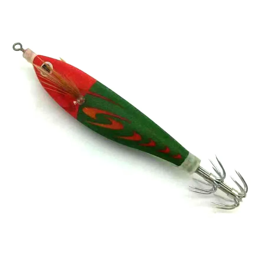 New product 10cm  10g red glow egi squid jig fishing egi